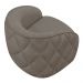 Kit 2 Poltronas Decorativas Clarke Veludo Bege G45 - Gran Belo