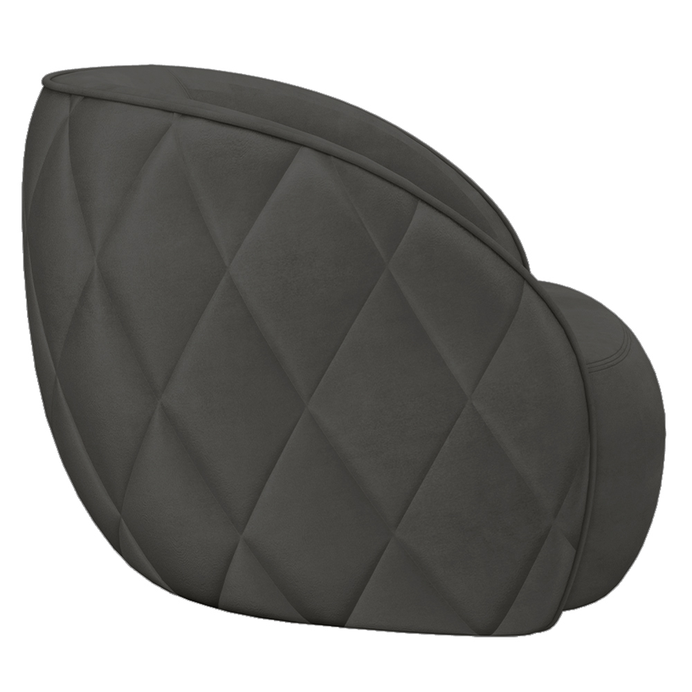 Kit 2 Poltronas Decorativas Clarke Veludo Cinza G45 - Gran Belo