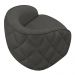 Kit 2 Poltronas Decorativas Clarke Veludo Cinza G45 - Gran Belo
