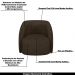 Kit 2 Poltronas Decorativas Clarke Veludo Marrom G45 - Gran Belo