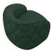 Kit 2 Poltronas Decorativas Clarke Veludo Verde G45 - Gran Belo