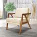 Kit 2 Poltronas Decorativas De Luxo Frida Linho Pérola G63 - Gran Belo