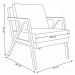 Kit 2 Poltronas Decorativas De Luxo Frida Linho Pérola G63 - Gran Belo