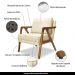 Kit 2 Poltronas Decorativas De Luxo Frida Linho Pérola G63 - Gran Belo