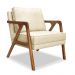 Kit 2 Poltronas Decorativas De Luxo Frida Linho Pérola G63 - Gran Belo