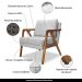 Kit 2 Poltronas Decorativas De Luxo Frida Linho Rústico Grigio G63 - Gran Belo