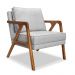 Kit 2 Poltronas Decorativas De Luxo Frida Linho Rústico Grigio G63 - Gran Belo