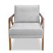 Kit 2 Poltronas Decorativas De Luxo Frida Linho Rústico Grigio G63 - Gran Belo