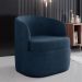 Kit 2 Poltronas Decorativas Design Moderno Bel Sala de Estar Base Giratória Veludo Azul Marinho G33 - Gran Belo