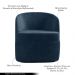 Kit 2 Poltronas Decorativas Design Moderno Bel Sala de Estar Base Giratória Veludo Azul Marinho G33 - Gran Belo