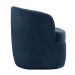Kit 2 Poltronas Decorativas Design Moderno Bel Sala de Estar Base Giratória Veludo Azul Marinho G33 - Gran Belo