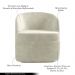 Kit 2 Poltronas Decorativas Design Moderno Bel Sala de Estar Base Giratória Veludo Bege G33 - Gran Belo