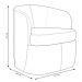 Kit 2 Poltronas Decorativas Design Moderno Bel Sala de Estar Base Giratória Veludo Bege G33 - Gran Belo