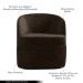 Kit 2 Poltronas Decorativas Design Moderno Bel Sala de Estar Base Giratória Veludo Marrom G33 - Gran Belo