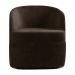 Kit 2 Poltronas Decorativas Design Moderno Bel Sala de Estar Base Giratória Veludo Marrom G33 - Gran Belo