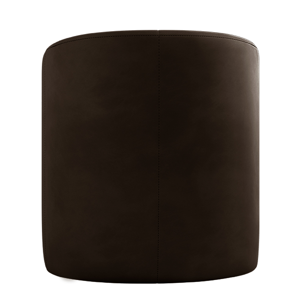 Kit 2 Poltronas Decorativas Design Moderno Bel Sala de Estar Base Giratória Veludo Marrom G33 - Gran Belo