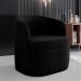 Kit 2 Poltronas Decorativas Design Moderno Bel Sala de Estar Base Giratória Veludo Preto G33 - Gran Belo