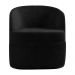 Kit 2 Poltronas Decorativas Design Moderno Bel Sala de Estar Base Giratória Veludo Preto G33 - Gran Belo