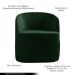Kit 2 Poltronas Decorativas Design Moderno Bel Sala de Estar Base Giratória Veludo Verde G33 - Gran Belo