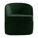 Kit 2 Poltronas Decorativas Design Moderno Bel Sala de Estar Base Giratória Veludo Verde G33 - Gran Belo