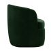 Kit 2 Poltronas Decorativas Design Moderno Bel Sala de Estar Base Giratória Veludo Verde G33 - Gran Belo