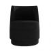 Kit 2 Poltronas Decorativas Estilo Único Éfeso Sala de Estar Base Giratória Veludo Preto G33 - Gran Belo