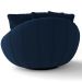 Kit 2 Poltronas Decorativas Giratória Sala de Estar Afrodite Veludo Azul Marinho - Gran Belo