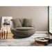 Kit 2 Poltronas Decorativas Giratória Sala de Estar Afrodite Veludo Marrom Claro G45 - Gran Belo