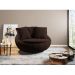 Kit 2 Poltronas Decorativas Giratória Sala de Estar Afrodite Veludo Marrom G45 - Gran Belo