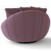 Kit 2 Poltronas Decorativas Giratória Sala de Estar Afrodite Veludo Rosê G45 - Gran Belo