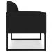 Kit 2 Poltronas Decorativas Isabella Base Industrial Linho Preto G19