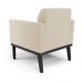 Kit 2 Poltronas Decorativas Isabella Pés Fixo em Madeira Preto Suede Bege G19 - Gran Belo