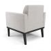 Kit 2 Poltronas Decorativas Isabella Pés Fixo em Madeira Preto Veludo Cinza G19 - Gran Belo