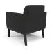 Kit 2 Poltronas Decorativas Isabella Pés Fixo em Madeira Preto Veludo Preto G19 - Gran Belo