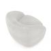Kit 2 Poltronas Decorativas Jenny Base Giratória em Metal Preto Bouclê Branco G45 - Gran Belo