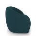 Kit 2 Poltronas Decorativas Jenny Base Giratória em Metal Preto Veludo Azul Marinho G45 - Gran Belo