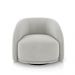 Kit 2 Poltronas Decorativas Jenny Base Giratória em Metal Preto Veludo Cinza Claro G45 - Gran Belo