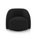 Kit 2 Poltronas Decorativas Jenny Base Giratória em Metal Preto Veludo Preto G45 - Gran Belo