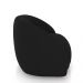 Kit 2 Poltronas Decorativas Jenny Base Giratória em Metal Preto Veludo Preto G45 - Gran Belo