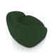 Kit 2 Poltronas Decorativas Jenny Base Giratória em Metal Preto Veludo Verde G45 - Gran Belo