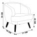Kit 2 Poltronas Decorativas Jericó Pés de Madeira Veludo Preto G15 - Gran Belo
