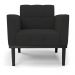 Kit 2 Poltronas Decorativas Karen Pés Fixo em Madeira Preto Veludo Preto G19 - Gran Belo