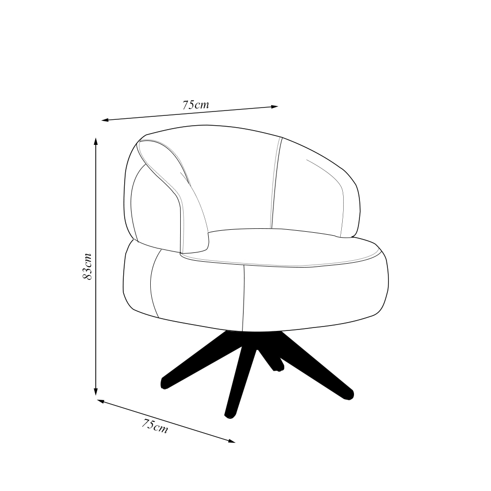 Kit 2 Poltronas Decorativas Katy Sala de Estar Base Giratória em Madeira Couro Verde Musgo G88 - Gran Belo