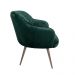 Kit 2 Poltronas Decorativas Kitana Pés Champagne Palito Veludo Verde G15 - Gran Belo