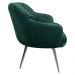 Kit 2 Poltronas Decorativas Kitana Pés Polido Palito Veludo Verde G15 - Gran Belo