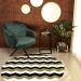 Kit 2 Poltronas Decorativas Kitana Pés Preto Giratório Veludo Verde G15 - Gran Belo