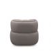 Kit 2 Poltronas Decorativas Mariele Sala de Estar Base Giratória em Aço Couro Avelã G88 - Gran Belo