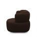 Kit 2 Poltronas Decorativas Mariele Sala de Estar Base Giratória em Aço Couro Marrom Chocolate G88 - Gran Belo