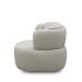 Kit 2 Poltronas Decorativas Mariele Sala de Estar Base Giratória em Aço Couro Off White G88 - Gran Belo