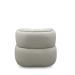 Kit 2 Poltronas Decorativas Mariele Sala de Estar Base Giratória em Aço Couro Off White G88 - Gran Belo